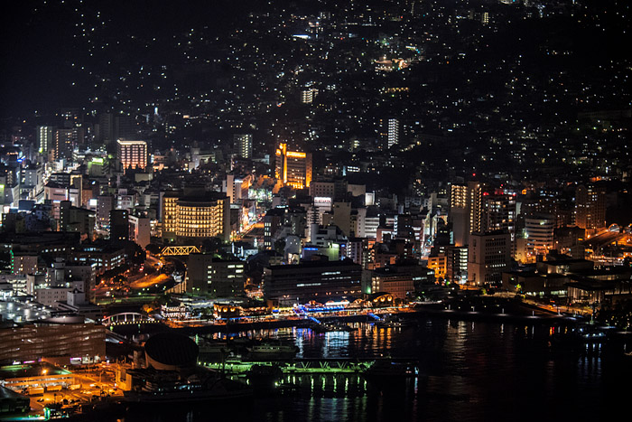 Night view of Nagasaki from Mt. Inasa